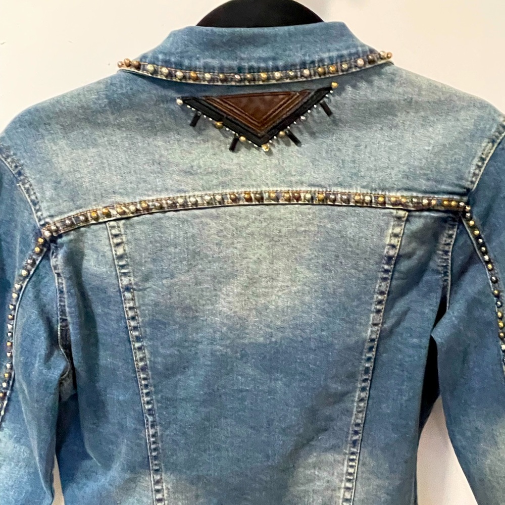 Embroidered Denim Jacket - Picture 6 of 9